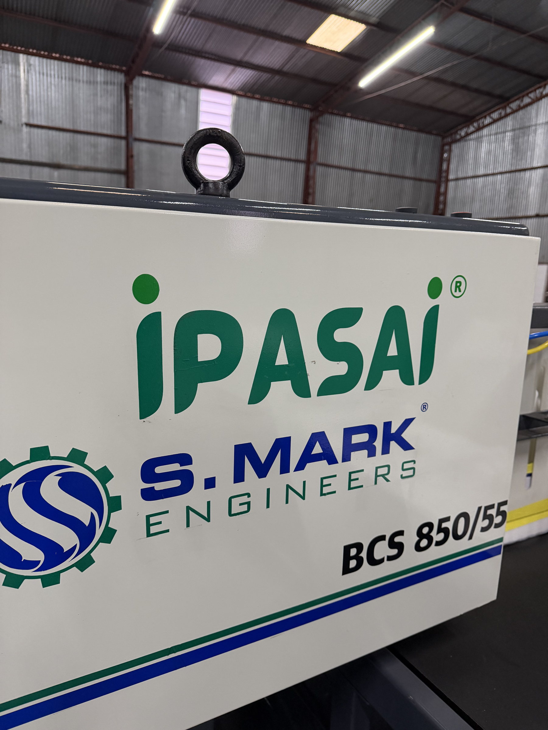Linha de corte e costura S. Mark BCS 850/55 instalada na IPASAI
