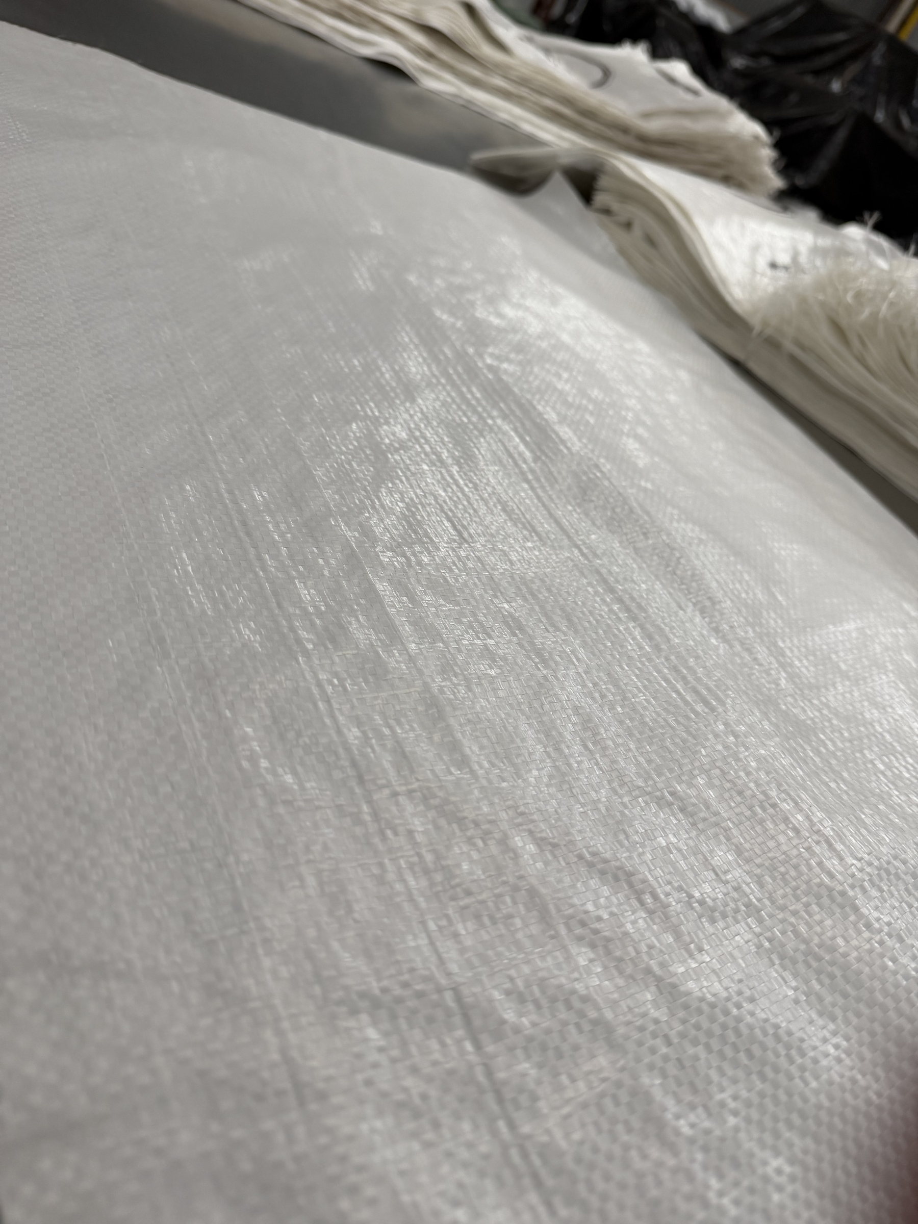 Trama do tecido de ráfia em detalhe